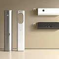 Modern Air Conditioner Fan Tower And Wall Mounted Design In Silver White Black