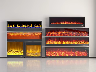Modern Fireplace Stove Electronic Stove Electronic Fireplace 3d model