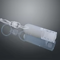 Modern Computer Hardware Connector With Multi Port Interface And 3D Design