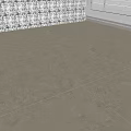Beige Tile Floor Interior With White Wall And Window Blinds Design 3d model