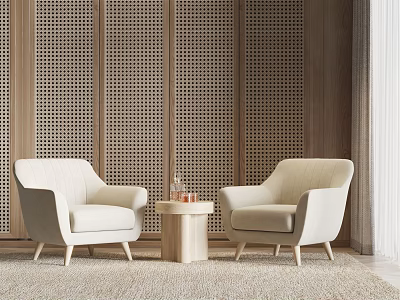 Nordic Leisure Sofa Combination Chair Side Combination 3d model