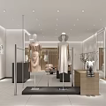 Luxury Boutique Store Interior With Elegant Clothing Display And Modern Design Elements