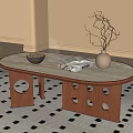 Middle Ancient Style Coffee Table 3d model
