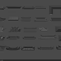 Traditional Chinese Architectural Roof Components With Various Ancient Styles And Designs