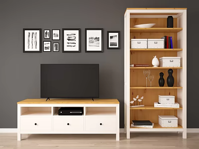 Nordic TV cabinet 3d model Nordic TV cabinet 3d model