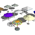 Colorful Outdoor Sunshades With Various Styles Colors Patterns And Designs For Garden Use