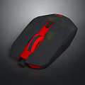 High Performance Black And Red Ergonomic Gaming Mouse For Electronic Devices