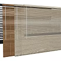 Various Styles of Window Blinds in Neutral and Wooden Tones for Home Decor