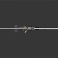 Silver Revolver With Wooden Grip And Bullets On Dark Reflective Surface