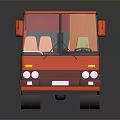 Bus School Bus Van Box Bus Tourist Bus Coach 3d model