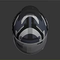 Weapon Tactical Helmet In Blue And White Color With Protective Face Shield Design