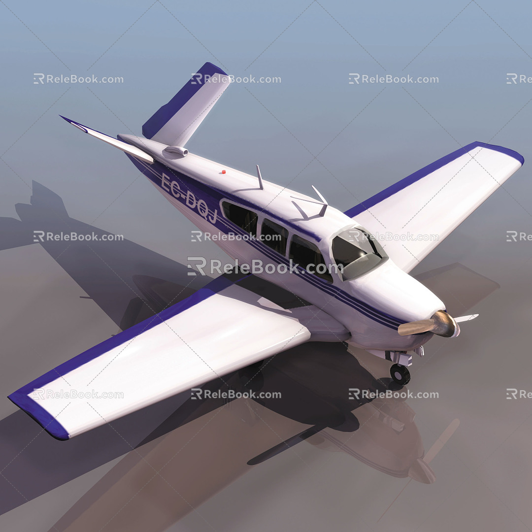 Modern Aircraft Classical Small Aircraft 3d model