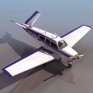 Modern Aircraft Classical Small Aircraft 3d model