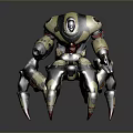 Robot Spider Robot Mecha Spider Science Fiction Spider Mechanical Spider Battery Spider Tower Defense 3d model