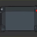 Modern Transparent Panel Electronic Device With Touch Screen And Button Interface