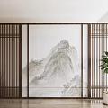 New Chinese Style Screen Partition 3d model
