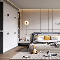 Modern Kids Room Interior With Bed Bookshelf Desk Chair Toys And Cozy Rug Decor