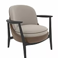 Contemporary Sofa and Coffee Table Set with Beige Fabric Brown Leather and Black Wooden Frame Design