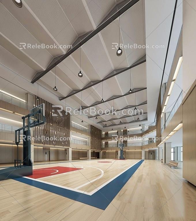 Basketball Hall 3d model