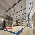 Basketball Hall 3d model