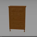 Classic Wooden Chest of Drawers Furniture With Multiple Drawers And Short Legs