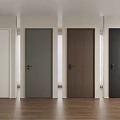 Interior Hinged Doors In Different Colors With Wood Grain And Modern Design