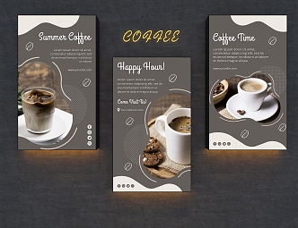 Coffee advertising light box 3d model