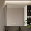 Modern Bathroom Interior Design With Glass Shower Toilet Marble Vanity And Cabinets