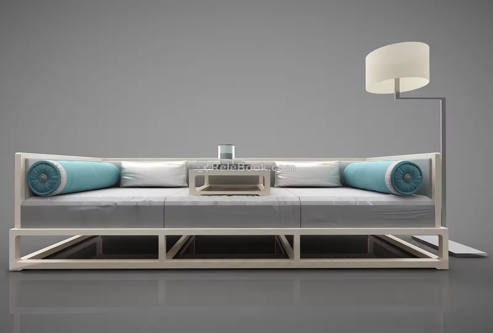 New Chinese-style Lohan Bed Sofa 3d model
