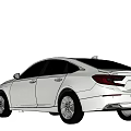 Honda Silver Sedan With Modern Front Fascia And Sleek Body Lines
