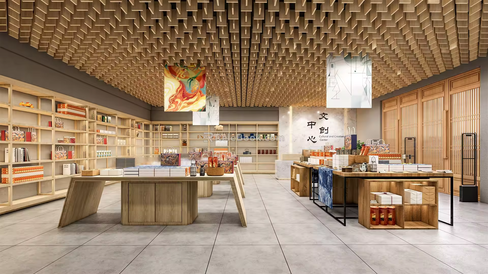 Modern store Wen Chuang 3d model