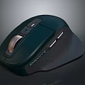 CHERRY Dark Green Ergonomic Wireless Mouse With Comfortable Grip Design 3d model