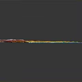 Detailed Colorful 3D Topographic Map Showing Ocean Land And Terrain Features