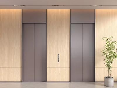 Elevator hall 3d model