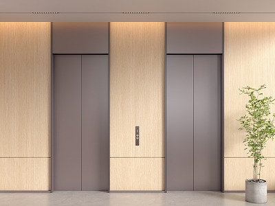 Elevator hall 3d model