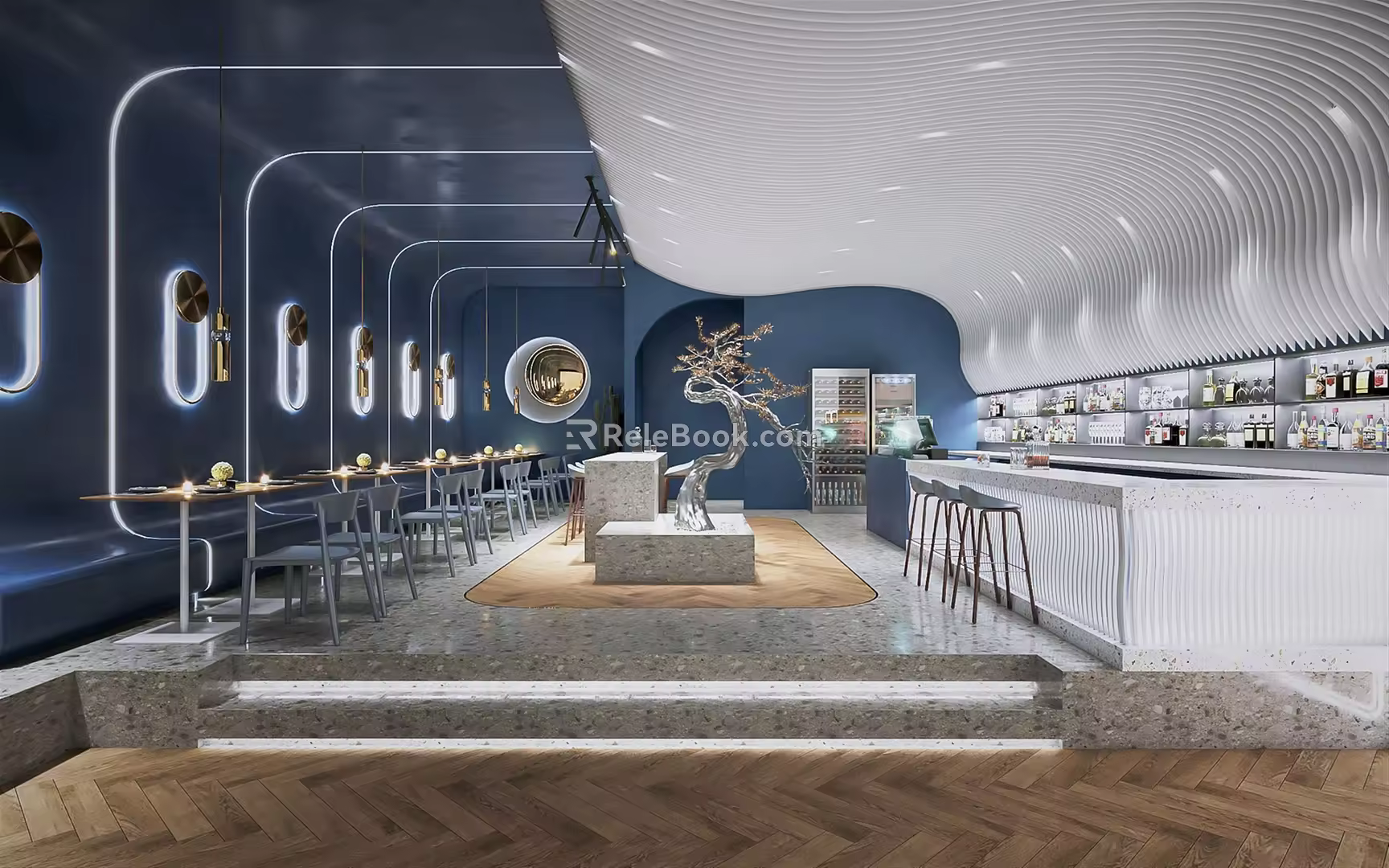 Bar 3d model