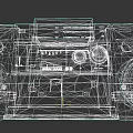 Panasonic Classic Boombox With Stereo Speakers CD Player And Cassette Deck Black Finish