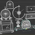 clock alarm clock 3d model