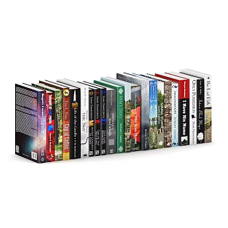 Books and Magazines Interior Decoration 3d model