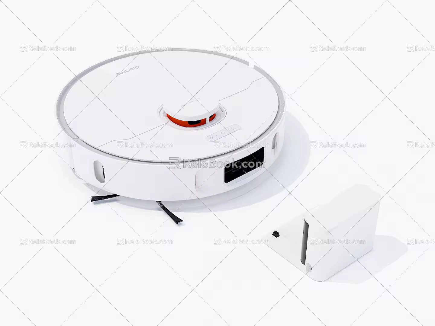 Modern sweeping robot 3d model