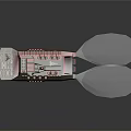 Military Transport Vehicle With Armored Body Large Off Road Tires And Cargo Platform