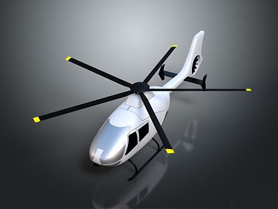 Modern Helicopter Civil Helicopter Homemade Helicopter 3d model