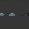 Various Colored Military Vehicle Models With Camouflage Paint And Detailed Cannon Barrels
