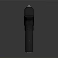 Modern Black Pistol With Smooth Surface And Non Slip Grip Design 3d model