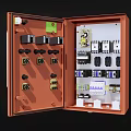Air startup of distribution box relay 3d model