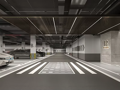 Underground parking 3d model