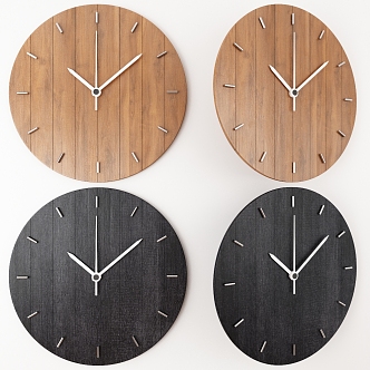 Modern clock wall decoration pendant clock 3d model