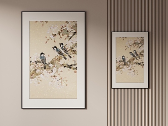 New Chinese Hanging Paintings 3d model