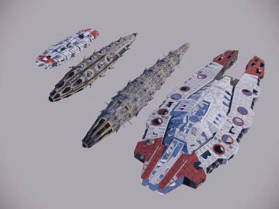 means of transport aviation aircraft space warship 3d model