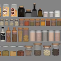 Transparent Glass Spice Jars With Airtight Lids For Organized Kitchen Storage Solutions
